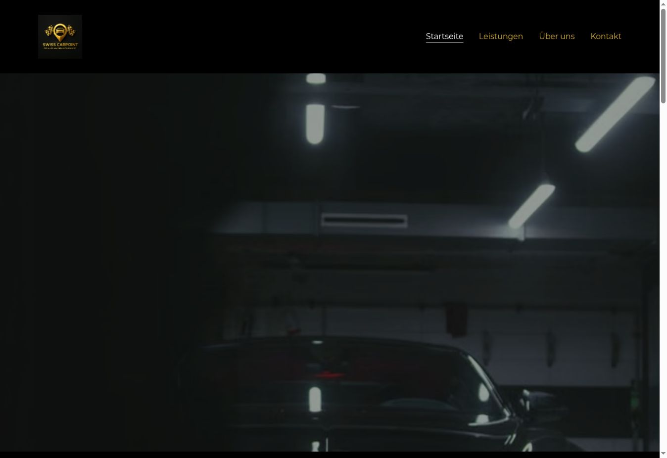 Screenshot der bereits umgesetzten Website Swiss Carpoint